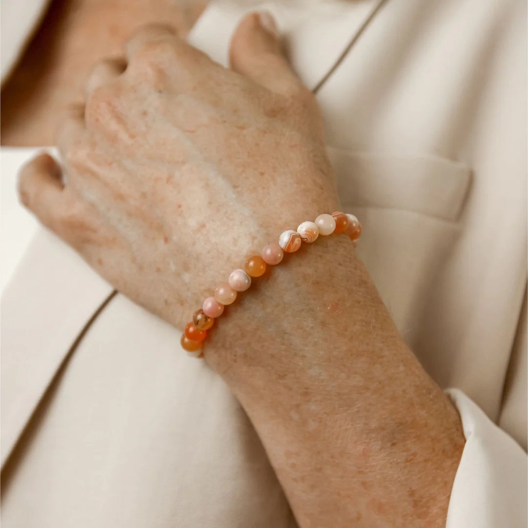Apricot Agate Stone Bracelet - Tribute StoreRobyn Real Jewels