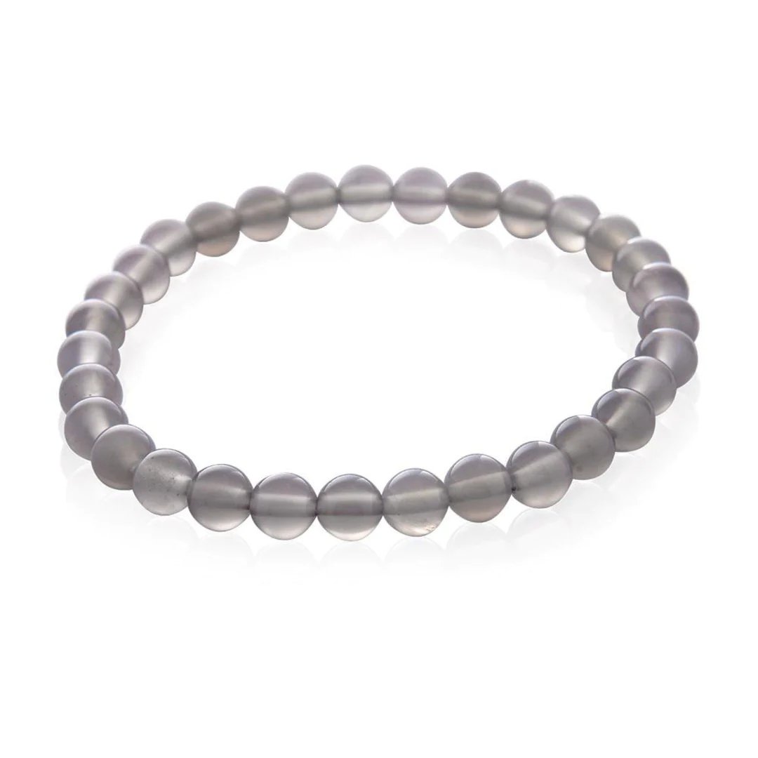 Grey Agate Stone Bracelet - Tribute StoreRobyn Real Jewels