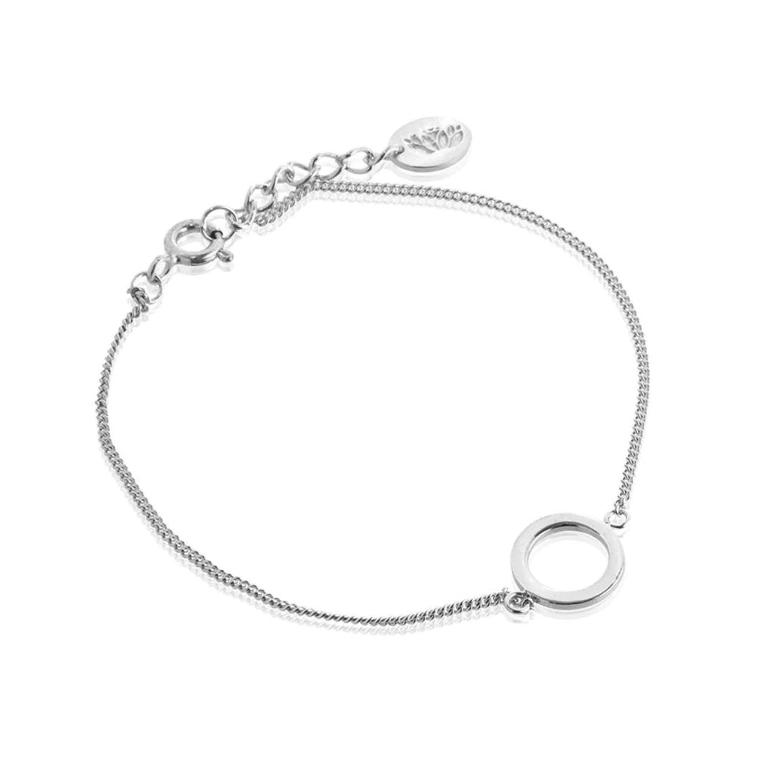 Hollow Circle Bracelet In Silver - Tribute StoreRobyn Real Jewels