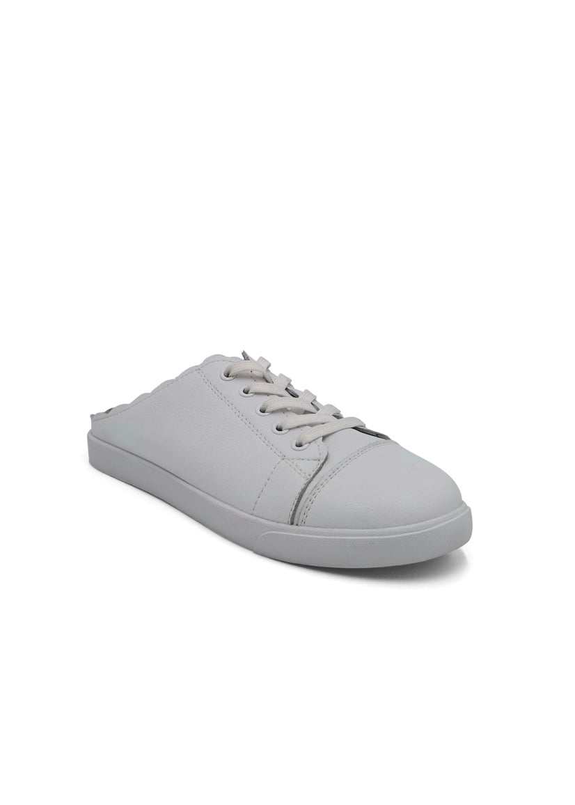 Luka Leather Slip On Sneaker In White - Tribute StoreJulz