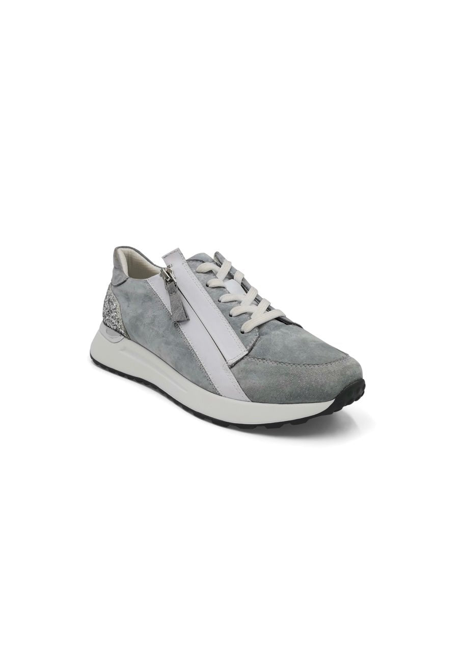 Luke Leather Sneaker In Grey - Tribute StoreJulz