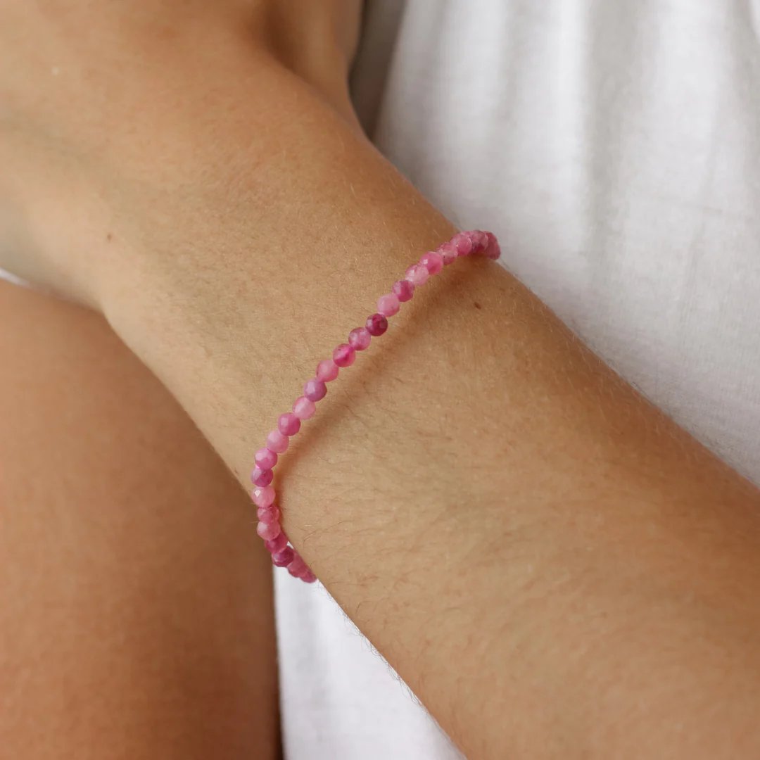 Pink Tourmaline Stone Bracelet - Tribute StoreRobyn Real Jewels